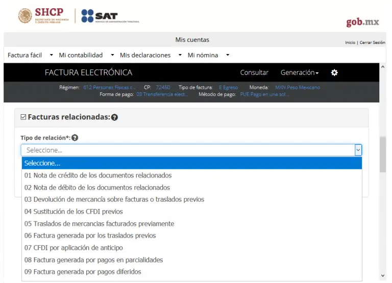 CFDI Relacionado