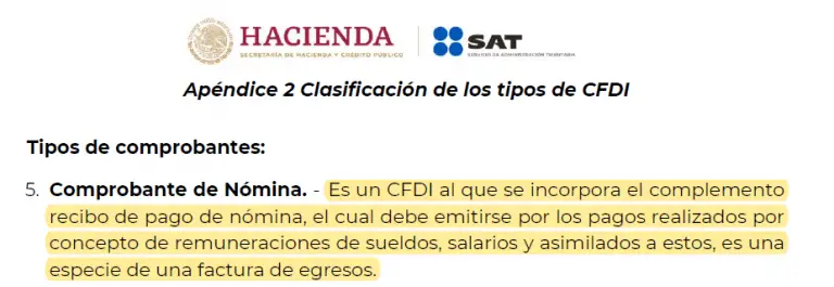 CFDI de Nómina