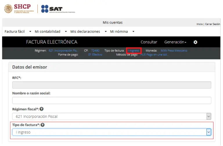 CFDI de Ingreso