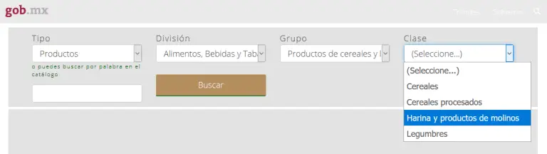 Buscar en el Catalogo de Productos y Servicios - Paso 4