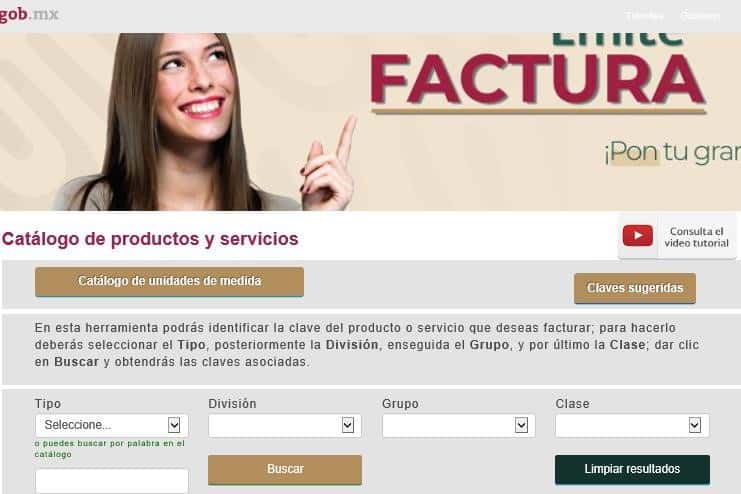 Claves de productos y servicios