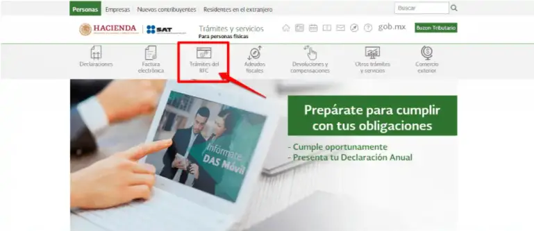 sacar el RFC con homoclave por Internet