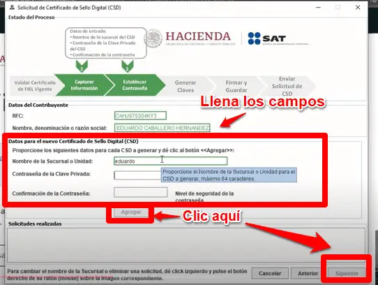 renovación de CSD